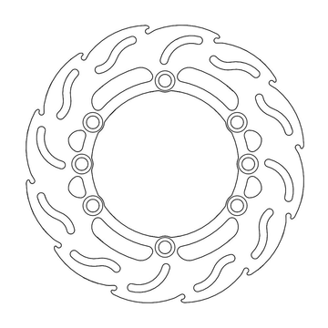 MOTO-MASTER Brake Rotor - Rear - Flame 110261-PU