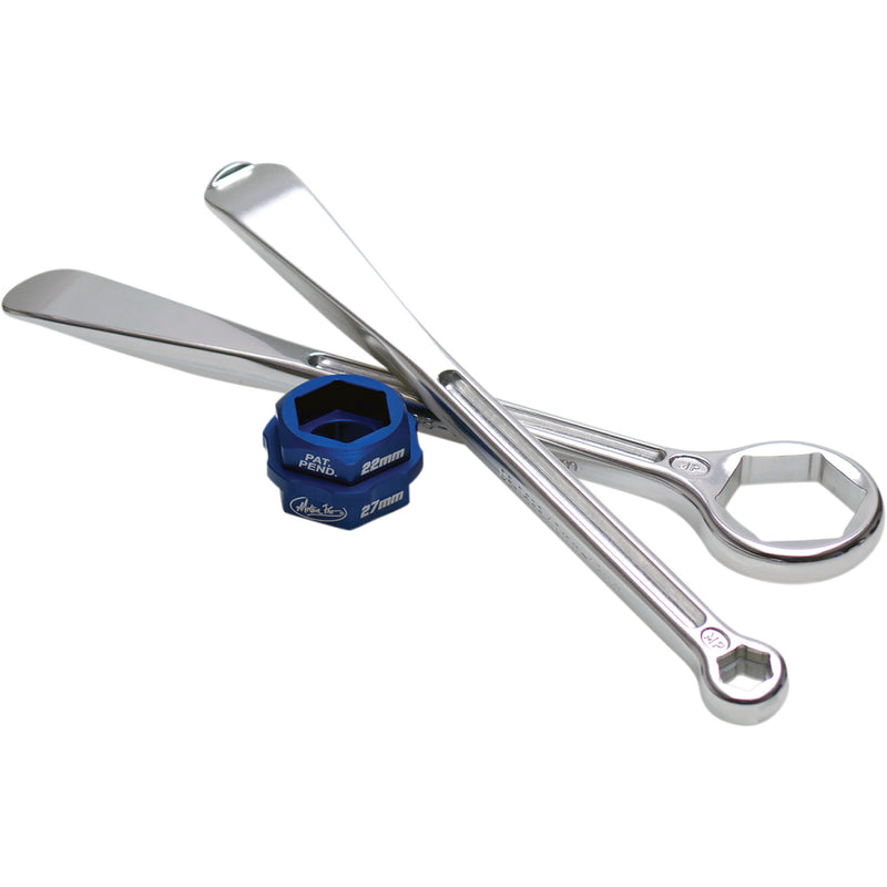 Motion Pro Tire Lever/Wrench - T6 - Hex - Closed End/Contoured - with Adapter - Set 08-0589