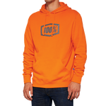 100% Hoodie Icon - Orange - Large 20029-00022