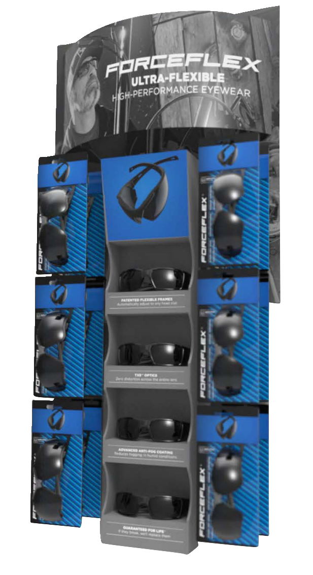 FORCEFLEX 12-Peice Slatwall Display SLT24-001