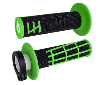 ODI EMIG 2.0 Lock-On Grips - Black/Green H36E2BN