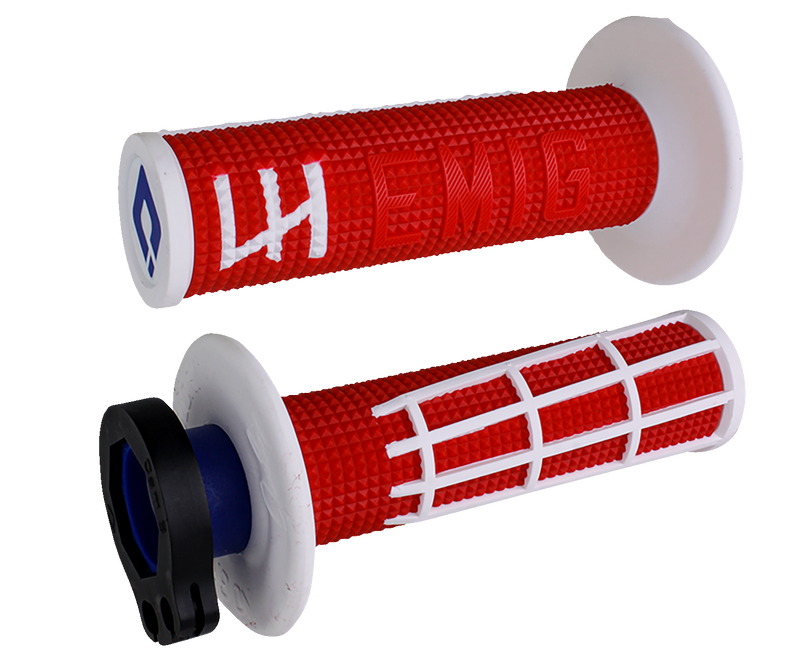 ODI EMIG 2.0 Lock-On Grips - Red/White H36E2RW