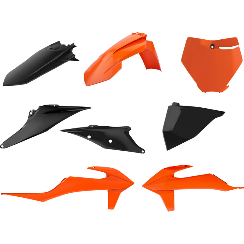 POLISPORT Restyled Body Kit - Orange/Black 90907 by Polisport
