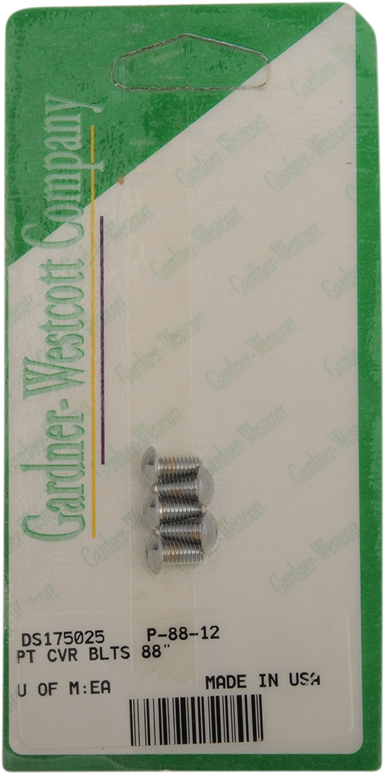 GARDNER-WESTCOTT Bolt Kit - Point Cover - Socket-Head - Twin Cam P-88-12
