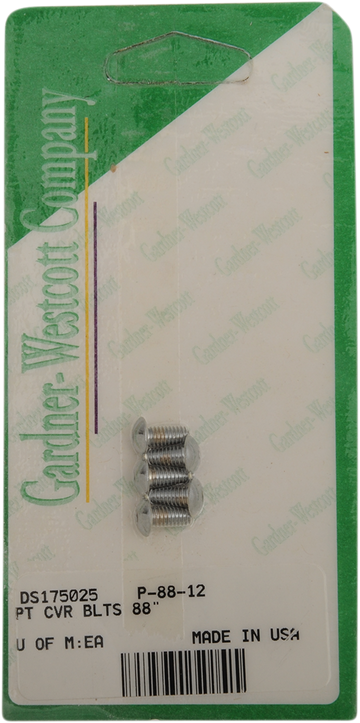 GARDNER-WESTCOTT Bolt Kit - Point Cover - Socket-Head - Twin Cam P-88-12