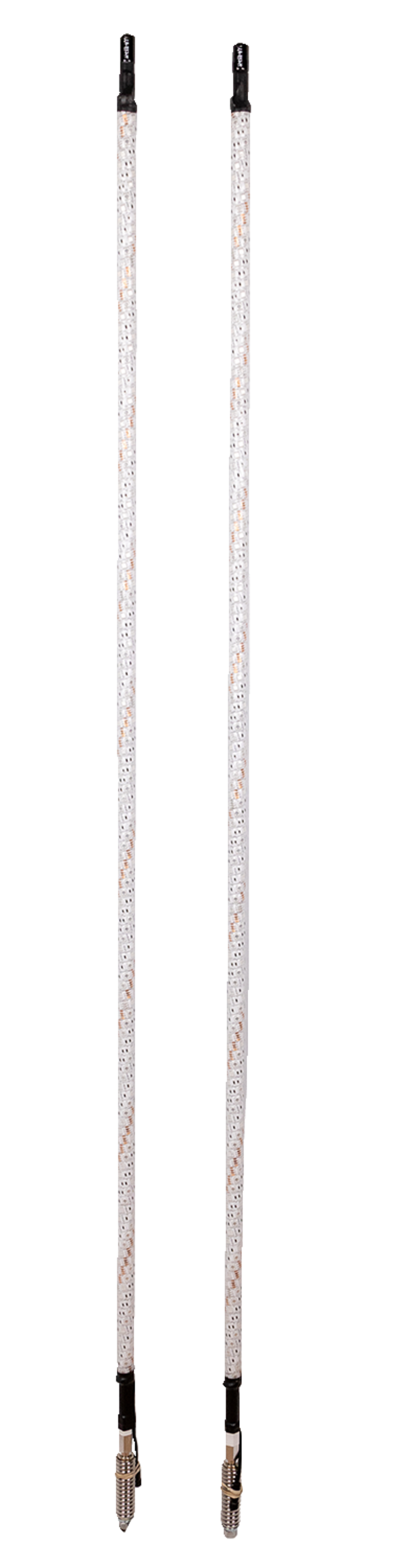 WHIPITLIGHTRODS 5' Light Rod Whip - Pair - White SB-RGBR-252
