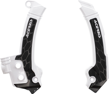 ACERBIS X-Grip Frame Guards - Black/White - Husqvarna 2979601007