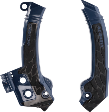 ACERBIS X-Grip Frame Guards - Blue/Black - Husqvarna 2979601034