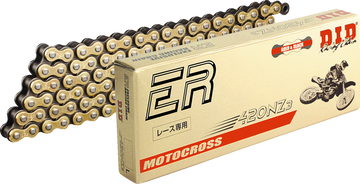 DID 420 NZ3 - High-Performance Motorcycle Chain - 130 Links - Gold 420NZ3G130RB