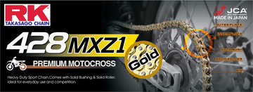 RK 428 MXZ1 - Chain - 116 Links - Gold GB428MXZ1-116