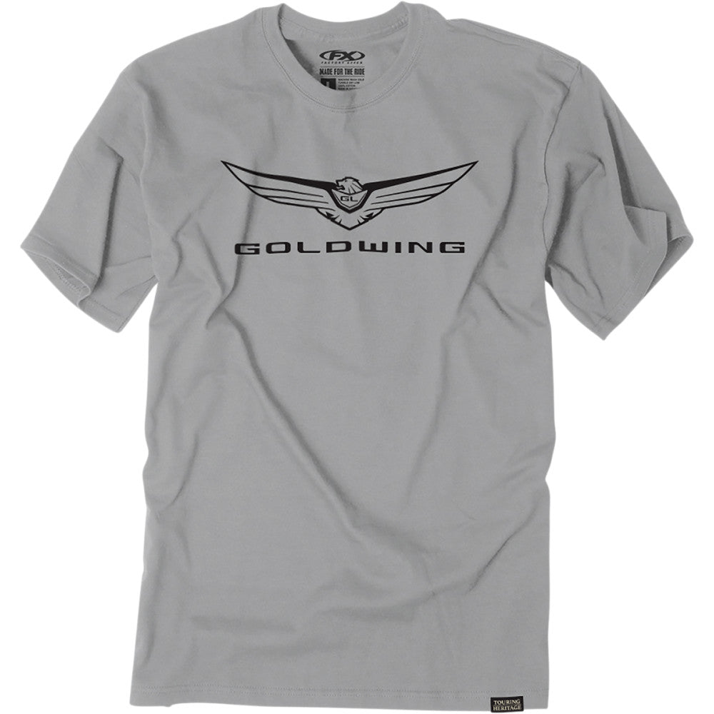 FACTORY EFFEX Goldwing Icon T-Shirt - Gray - Medium 25-87802