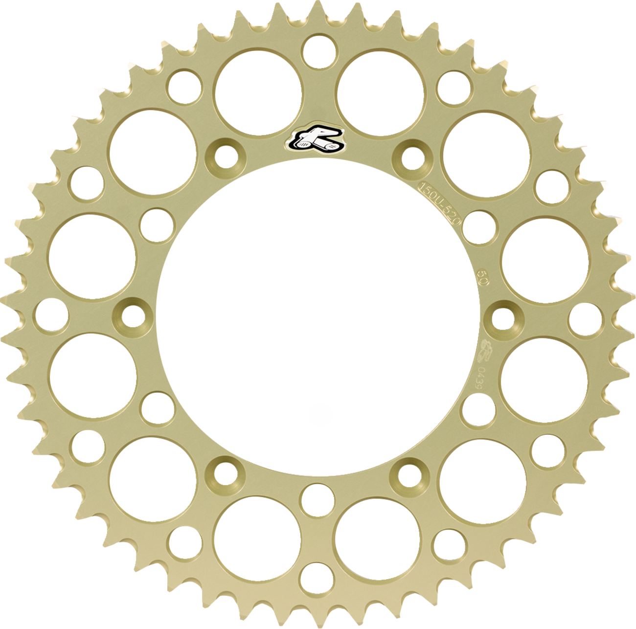 RENTHAL Rear Sprocket - Aluminum - 49 Tooth - Yamaha 150U-520-49GBHA