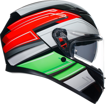 AGV K3 Helmet - Wing - Black/Italy - Small 2118381004007S | Street Full Face Adult Helmet