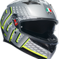 AGV K3 Helmet - Fortify - Gray/Black/Yellow Fluo - Medium 2118381004011M | Street Full Face Adult Helmet