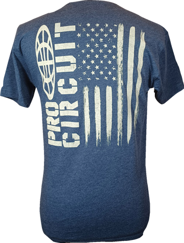 PRO CIRCUIT Logo Flag T-Shirt - Heather Navy - Medium 646200-020