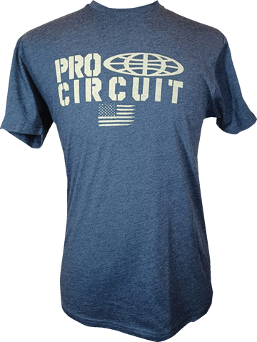 PRO CIRCUIT Logo Flag T-Shirt - Heather Navy - XL 646200-040