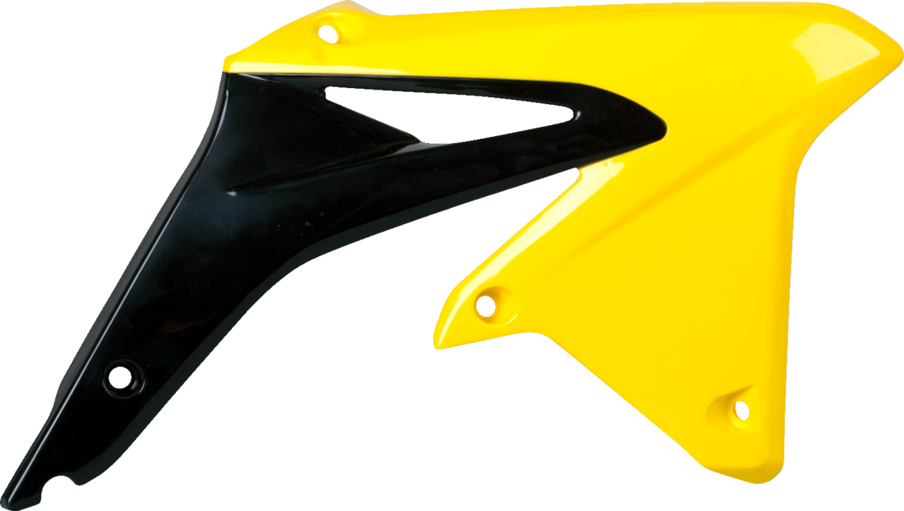 POLISPORT Radiator Cover - Black/Yellow - RMZ 450 8412500005