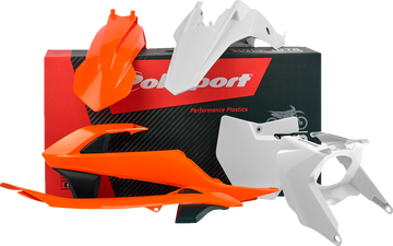 POLISPORT Body Kit - With Air Box - '16 OEM Orange/White - SX 65 90682