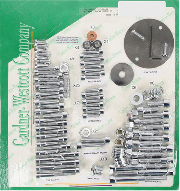 GARDNER-WESTCOTT Bolt Kit - Motor Set - Socket-Head P-80-88