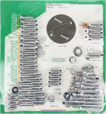 GARDNER-WESTCOTT Bolt Kit - Motor Set - Socket-Head P-80-87
