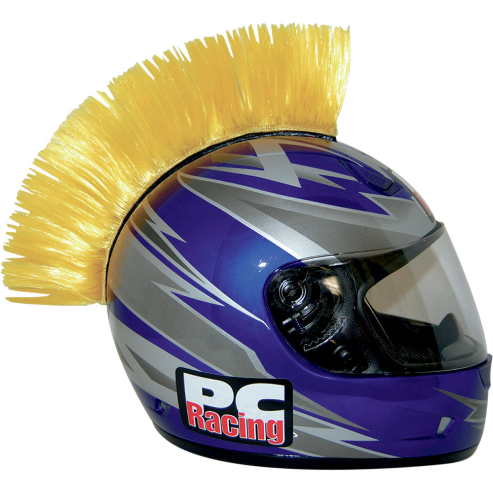 PC RACING Helmet Mohawk - Yellow PCHMYELLOW