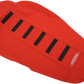 SDG 6-Ribbed Seat Cover - Black Ribs/Red Top/Red Sides 95943KRR