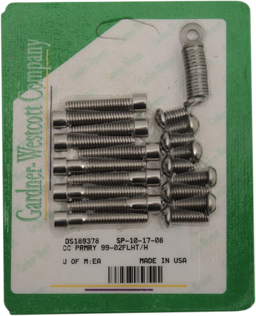 GARDNER-WESTCOTT Bolt Kit - Primary Cover Only - Socket-Head SP-10-17-08