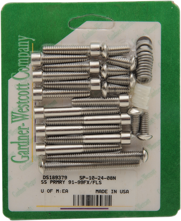 GARDNER-WESTCOTT Bolt Kit - Primary/Clutch/Chain Cover - Socket-Head SP-10-24-08N