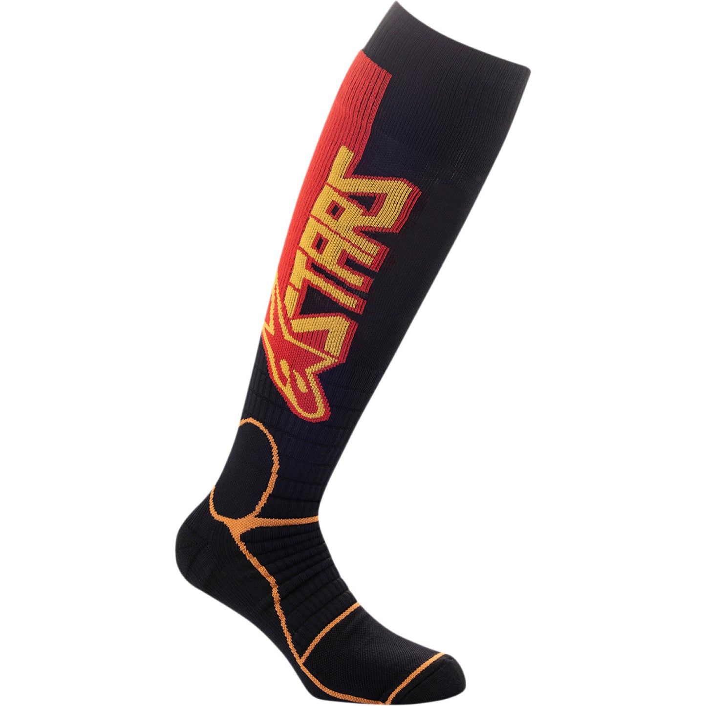 ALPINESTARS MX Pro Socks - Black/Yellow/Orange - Medium 4701520-1540-M