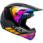 Fly Kinetic Youth Racing Menace Helmet Black/Sunrise YL