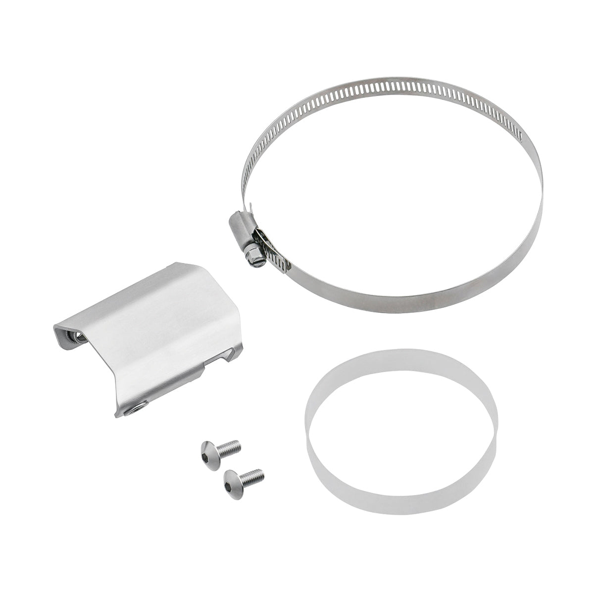Silencer Heat Guard Extender Silver