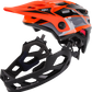 KALI Child Maya Full Face Helmet - Race - Gloss Orange/Gray/Black - OS 0221923312