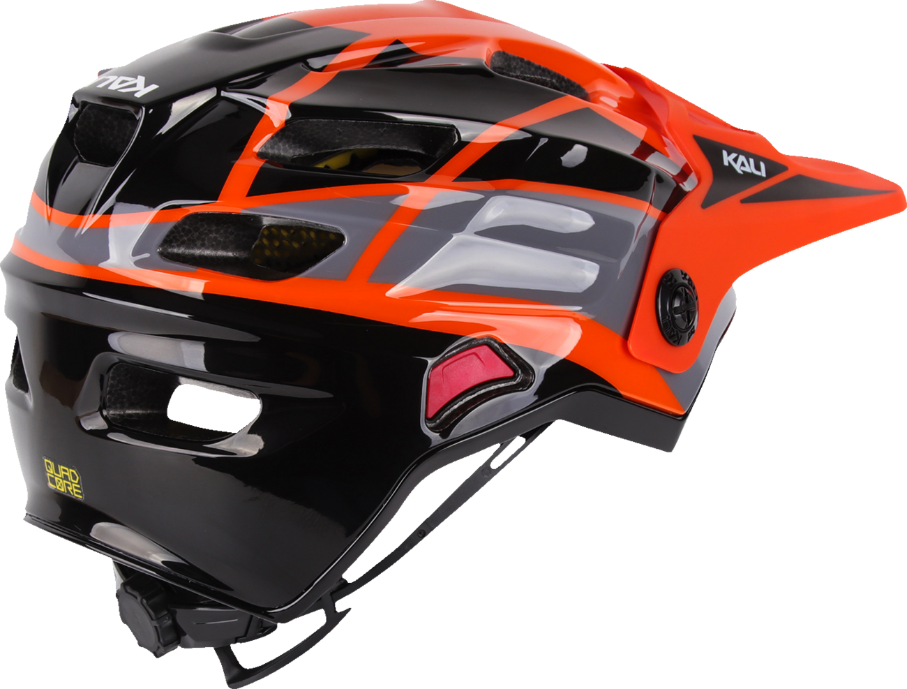 KALI Child Maya Full Face Helmet - Race - Gloss Orange/Gray/Black - OS 0221923312