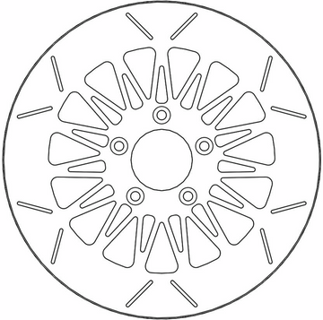 MOTO-MASTER Brake Rotor - Front Right/Front Left - Rialto 110635-PU