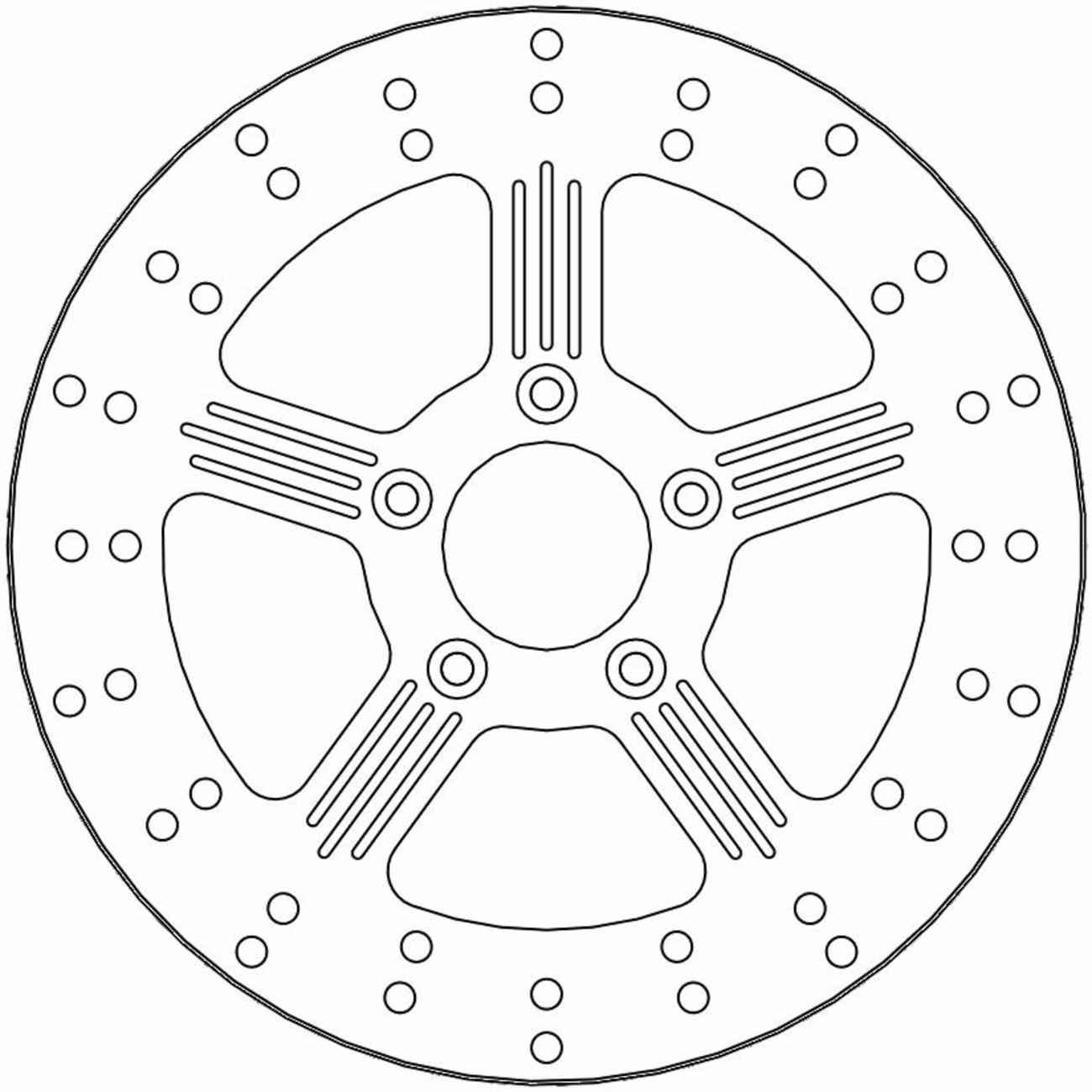 MOTO-MASTER Brake Rotor - Front Right/Front Left - Adrian 110632-PU