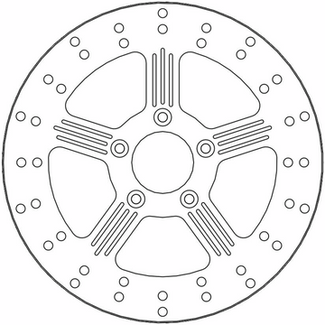 MOTO-MASTER Brake Rotor - Front Right/Front Left - Adrian 110632-PU