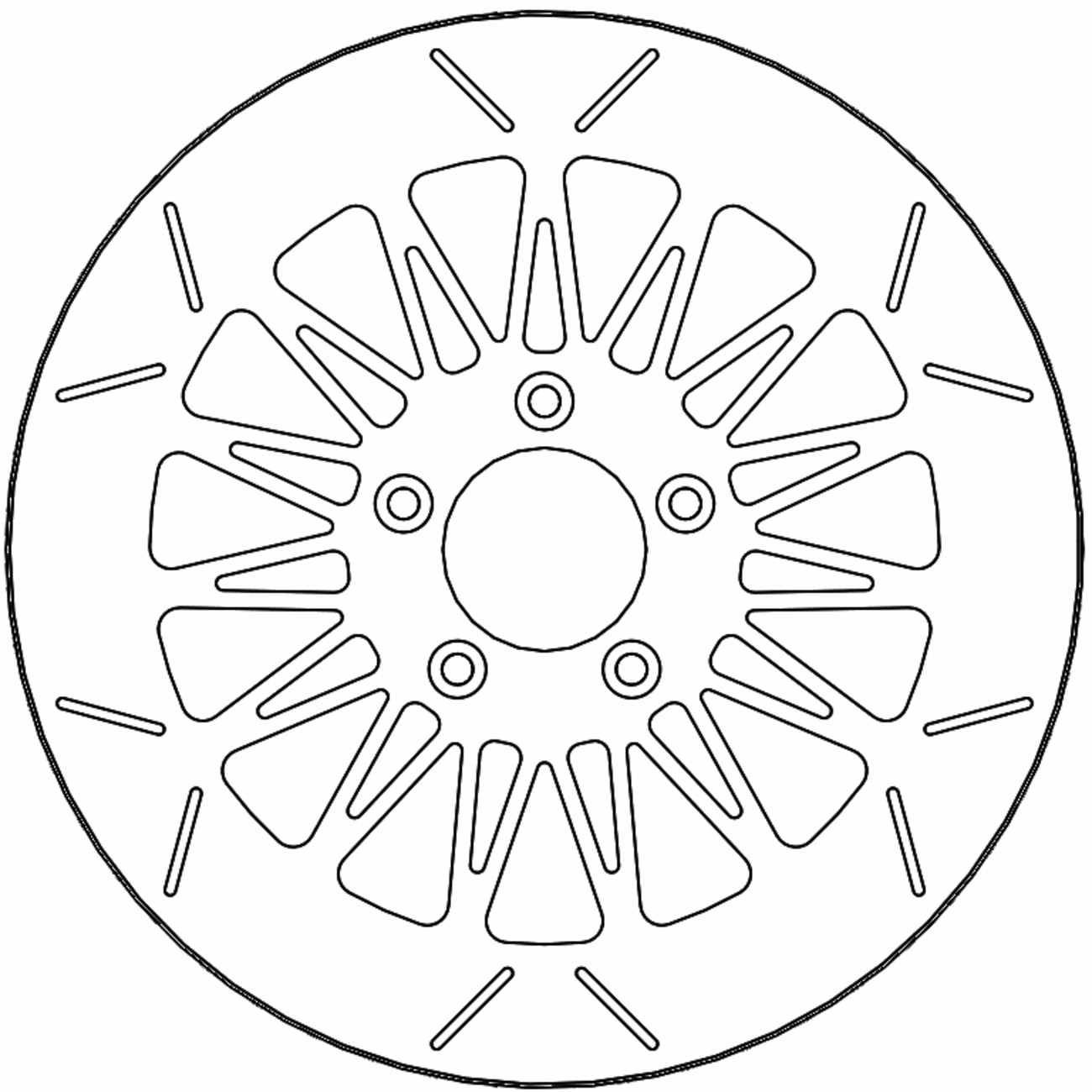 MOTO-MASTER Brake Rotor - Front Right/Front Left - Rialto 110754-PU