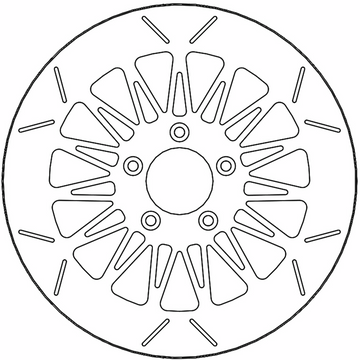 MOTO-MASTER Brake Rotor - Front Right/Front Left - Rialto 110754-PU