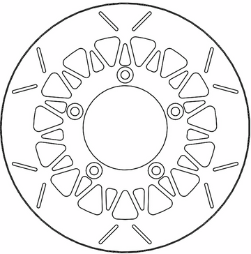 MOTO-MASTER Brake Rotor - Rear - Rialto 110756-PU