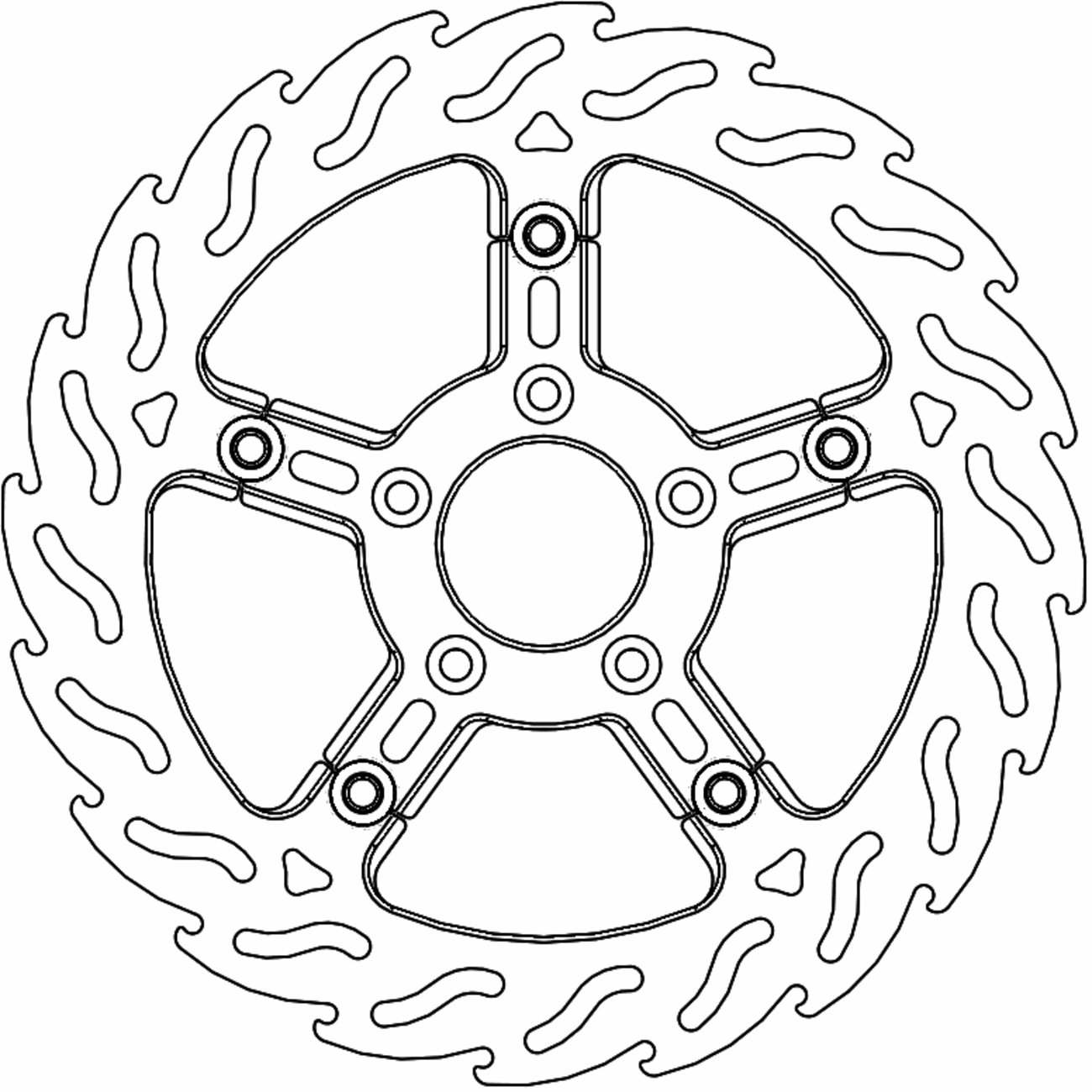 MOTO-MASTER Brake Rotor - Front Left - Flame 112312-PU