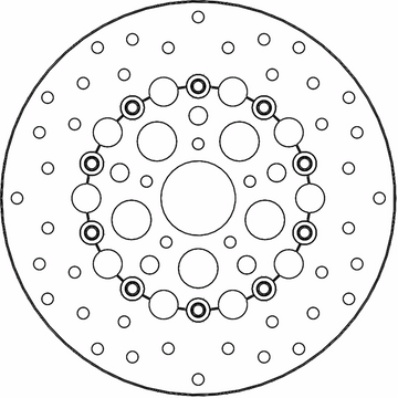 MOTO-MASTER Brake Rotor - Front Right/Front Left - Kingman 112318-PU