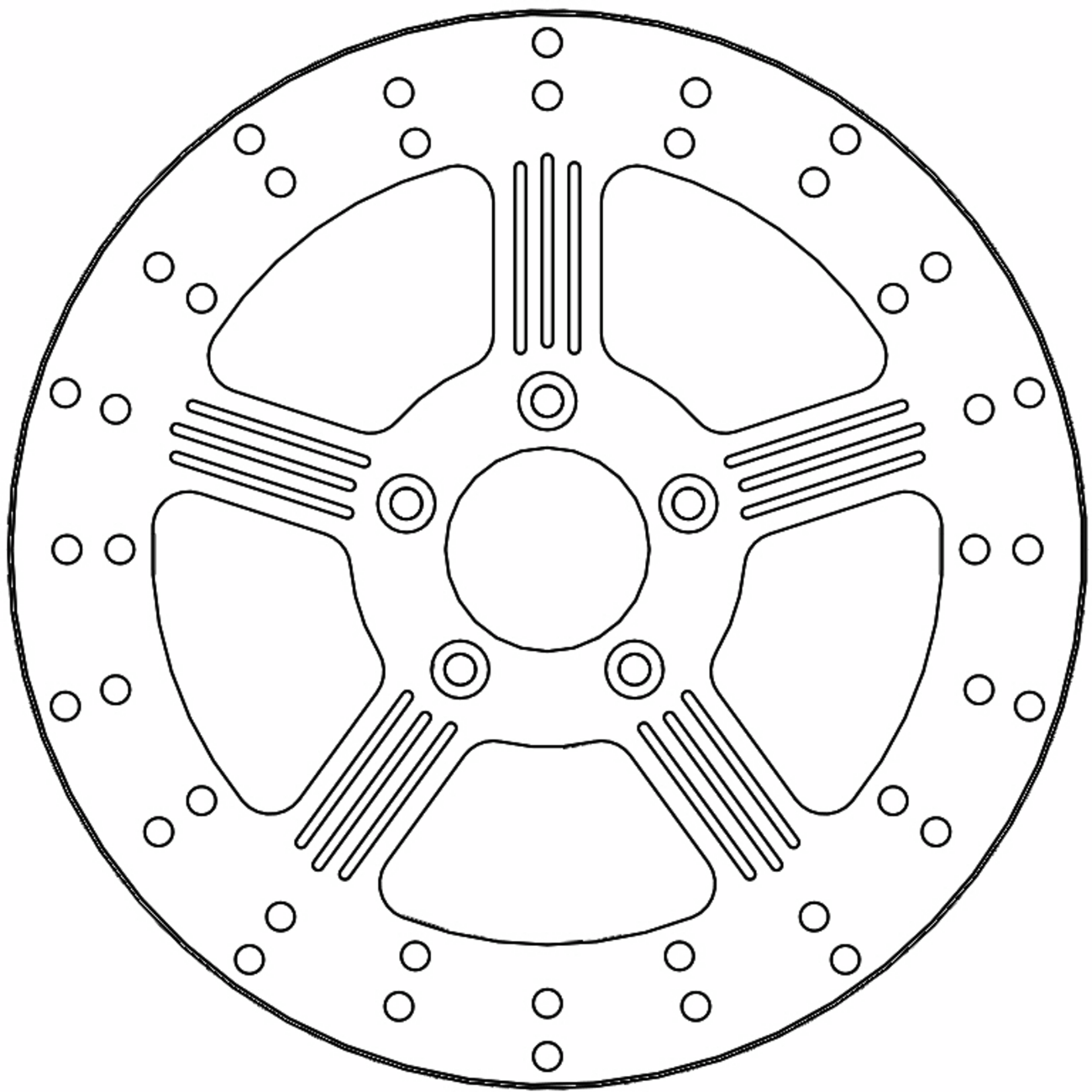 MOTO-MASTER Brake Rotor - Front Right/Front Left - Adrian 110751-PU