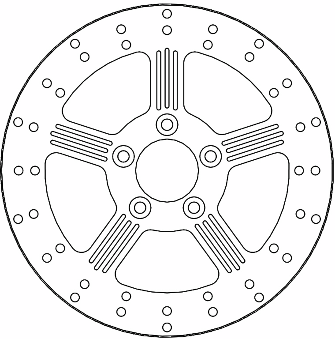 MOTO-MASTER Brake Rotor - Rear - Adrian 110752-PU