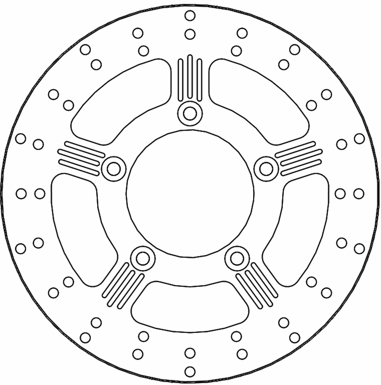 MOTO-MASTER Brake Rotor - Rear - Adrian 110753-PU