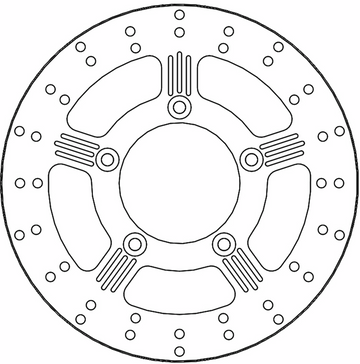 MOTO-MASTER Brake Rotor - Rear - Adrian 110753-PU