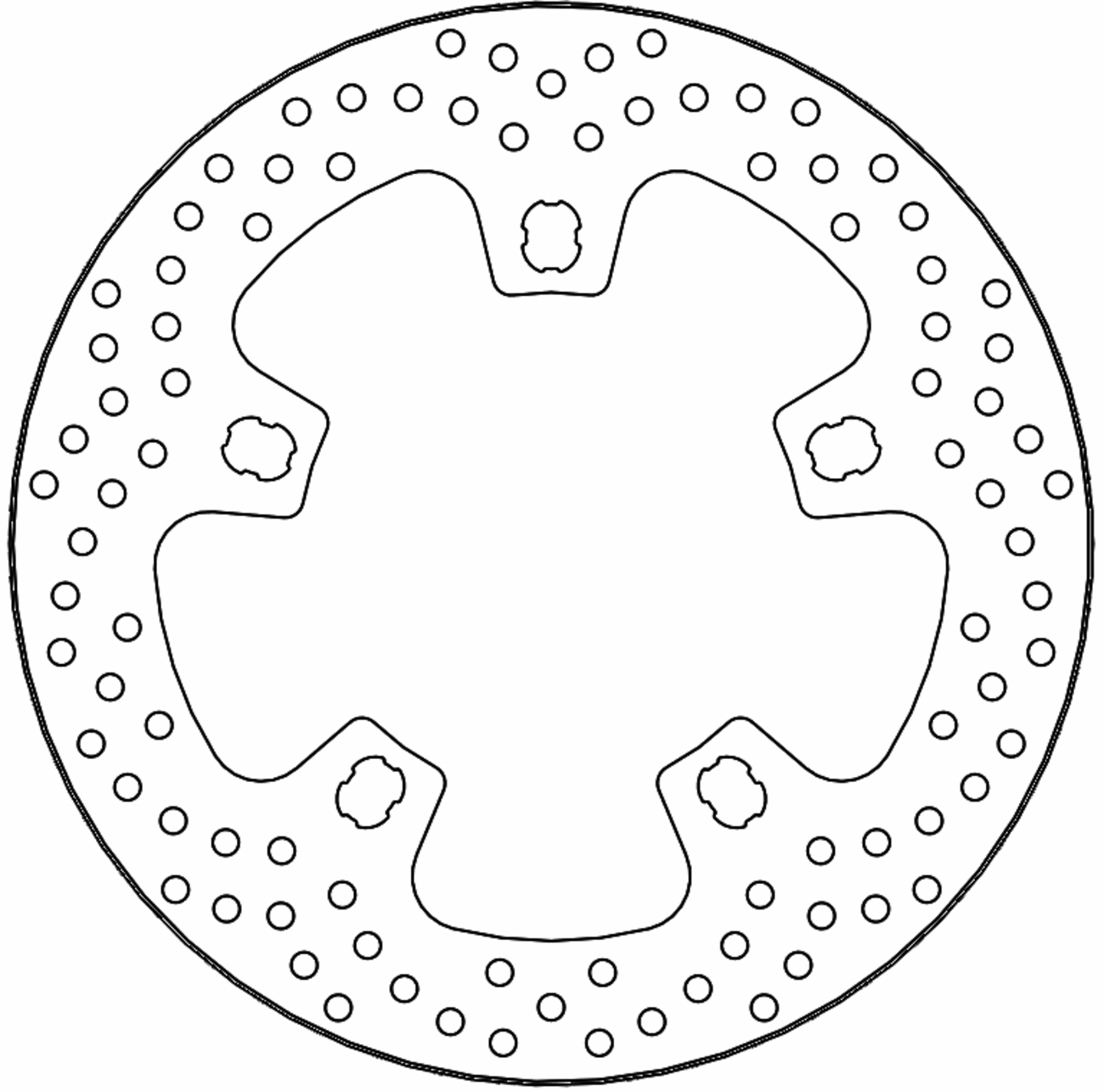 MOTO-MASTER Brake Rotor - Front Right/Front Left - Halo 110761-PU