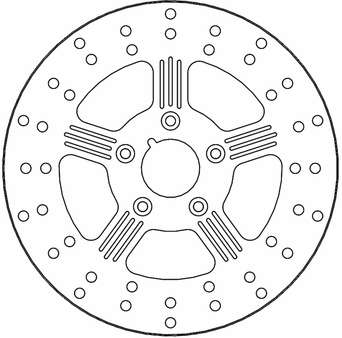 MOTO-MASTER Brake Rotor - Front Right/Front Left - Adrian 110848-PU