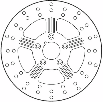 MOTO-MASTER Brake Rotor - Front Right/Front Left - Adrian 110848-PU