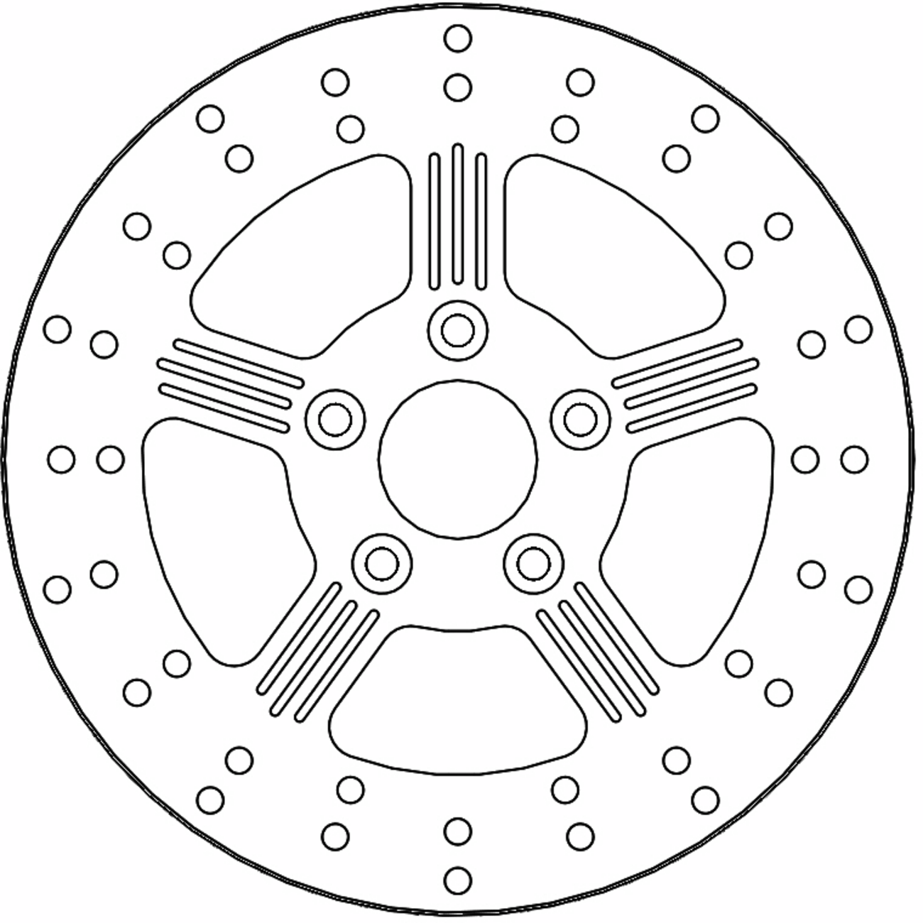 MOTO-MASTER Brake Rotor - Rear - Adrian 110849-PU