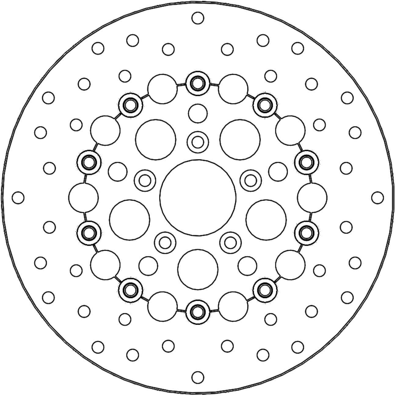 MOTO-MASTER Brake Rotor - Front Right/Front Left - Kingman 111078-PU